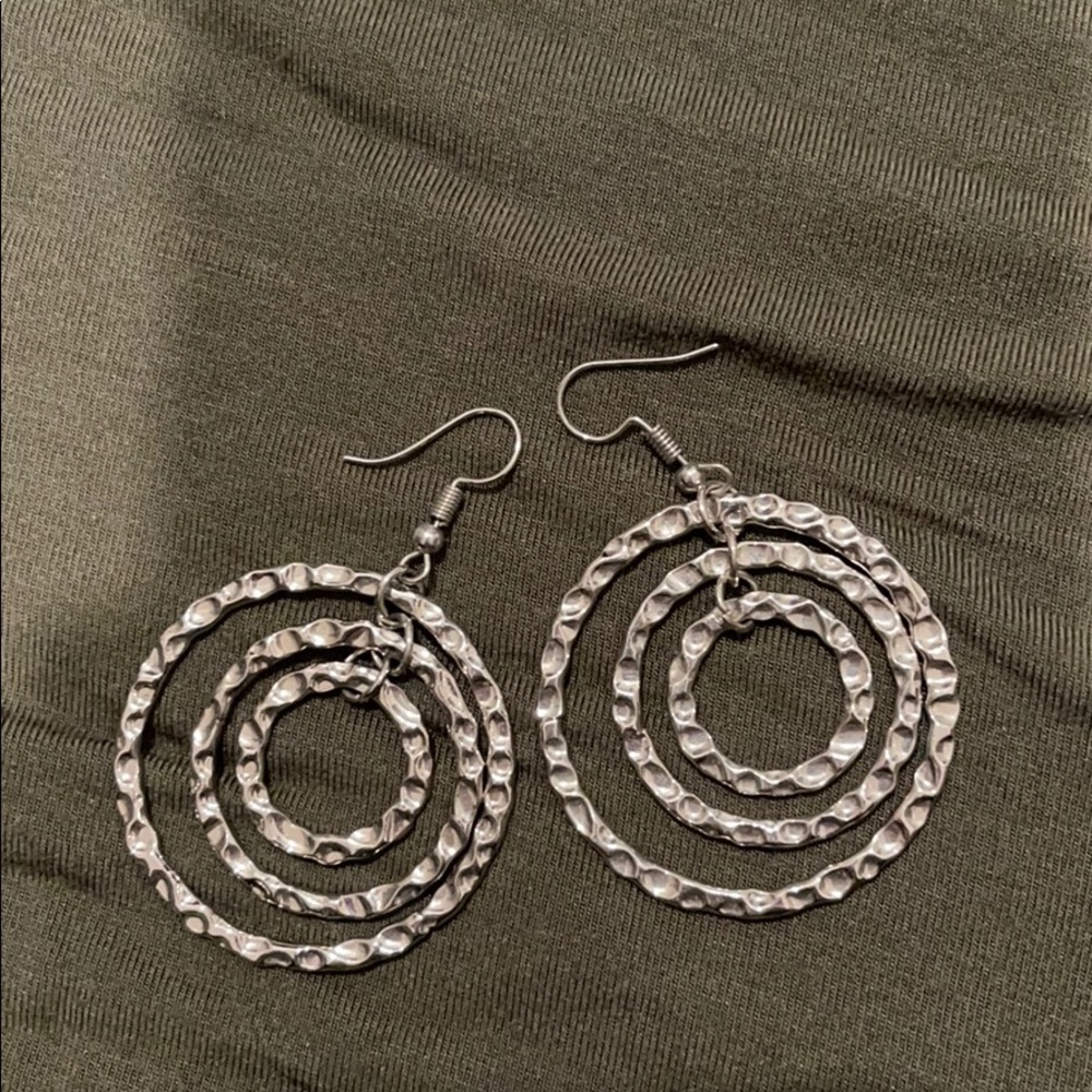 Silver dangle Earrings - Picture 3 of 4